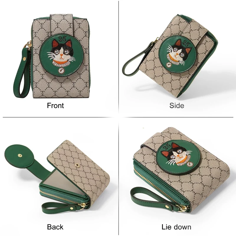 Kawaii Cartoon Cat Graphic Wallet - Image 4