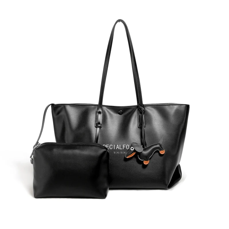 Large Capacity Leather Cute Charm bag - Image 5