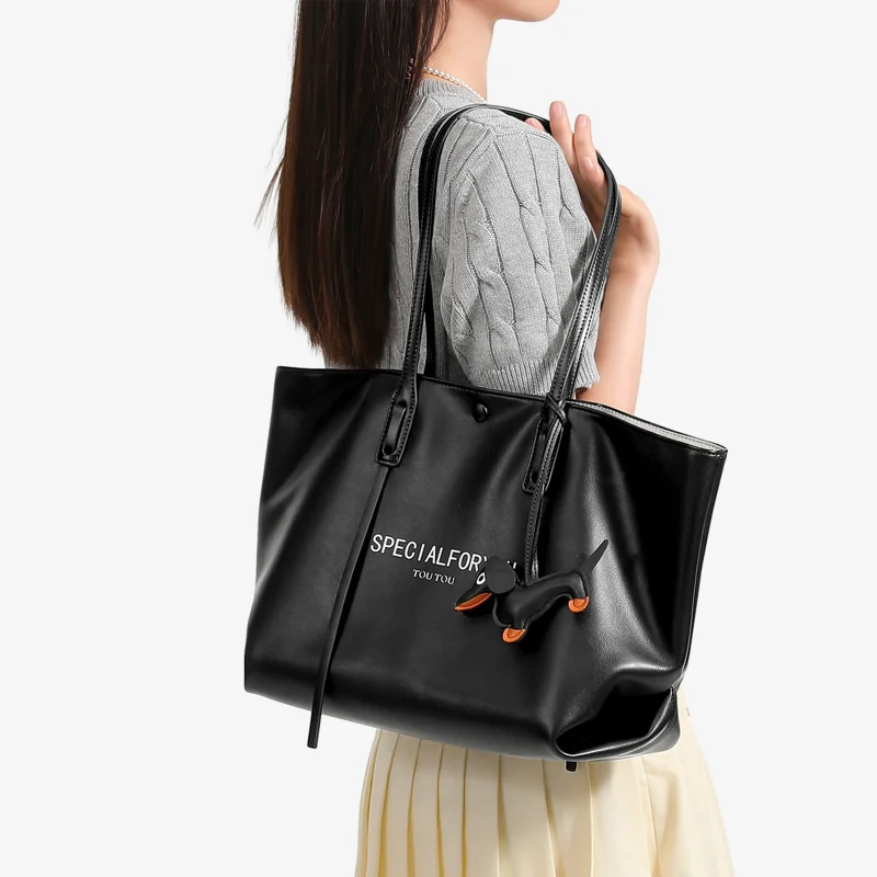 Large Capacity Leather Cute Charm bag