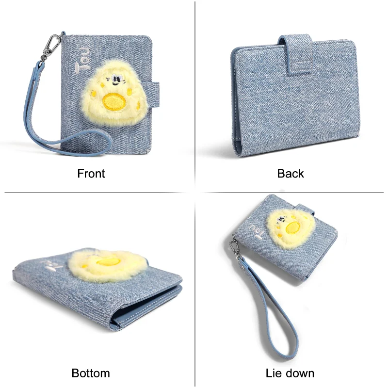 Eco Luxury Card Holder Fashion Purses with Wrist Strap - Image 3