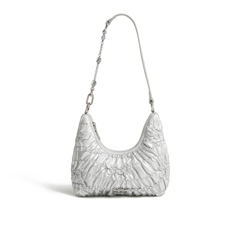 Silvery Shoulder Commuter Handbag - Image 2