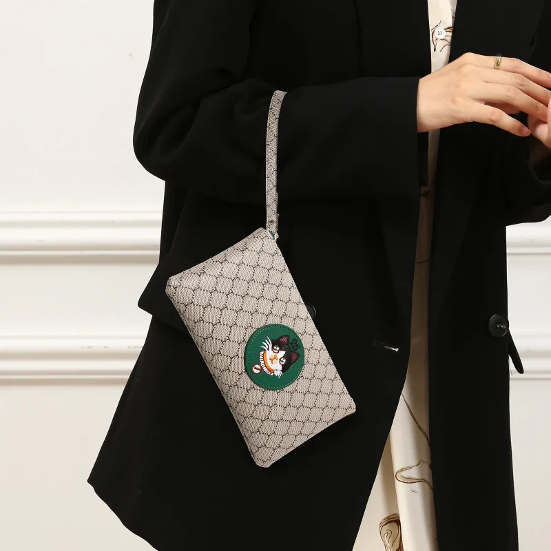 High Quality Pvc Green Cat Clutch Bag - Image 3