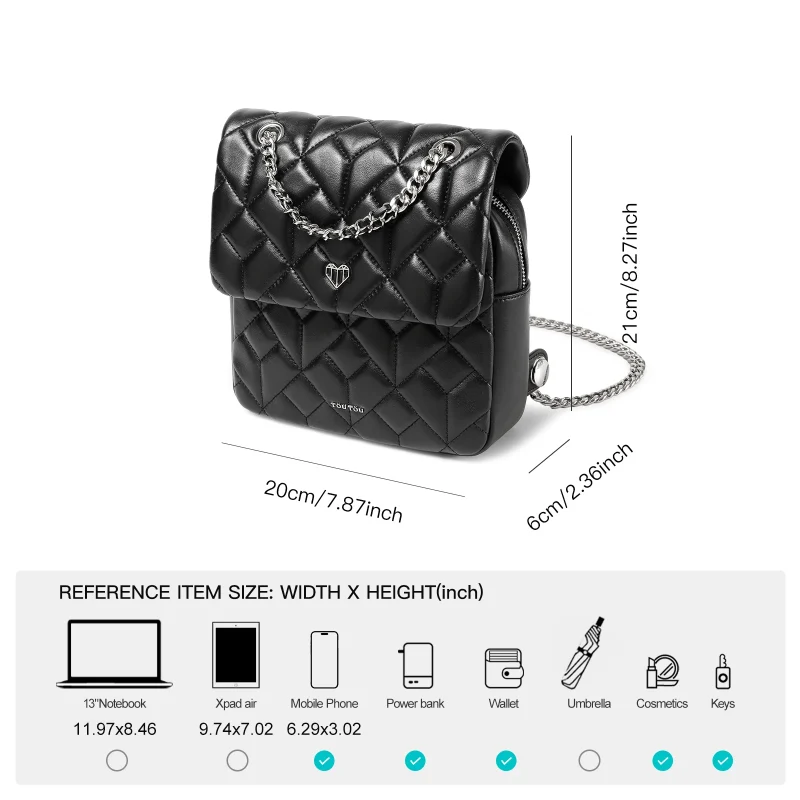 Quilted Luxury Diamond Lattice Backpack - Image 2