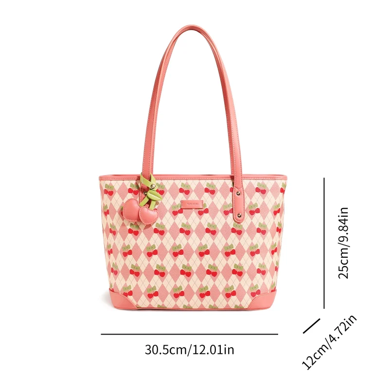 Eco Large Capacity Cherry Tote Bag - Image 5