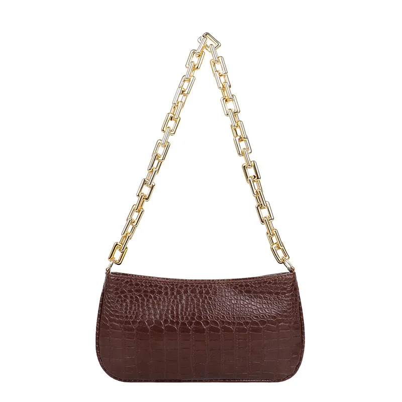 Minimalist Fashion Thick Chain Armpit Shoulder Bag - Image 5