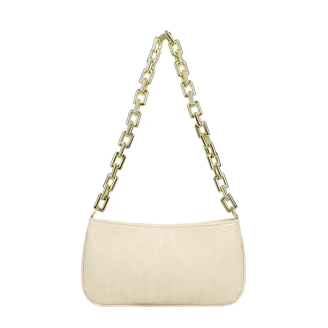 White shoulder bag