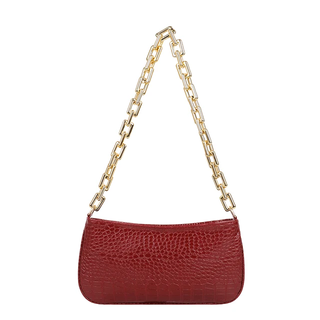 Red shoulder bag