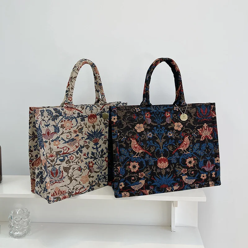 Luxury Designer Large Size Vintage Retro Pattern Bag