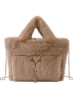 Soft Plus Woolly Faux Fur Women Bag