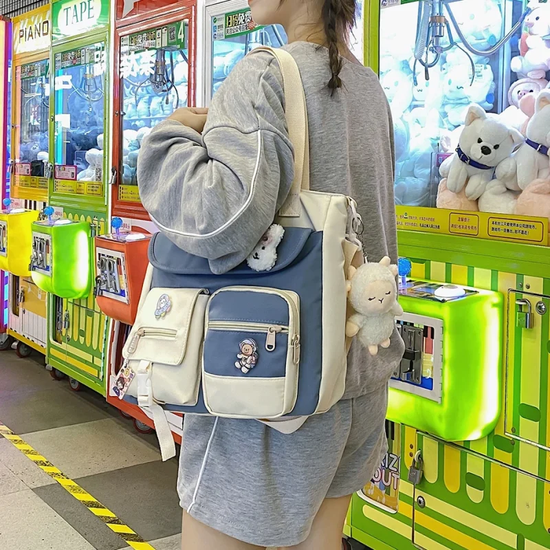 High Capacity Crossbody Kawaii Nylon Pouch Bag - Image 4