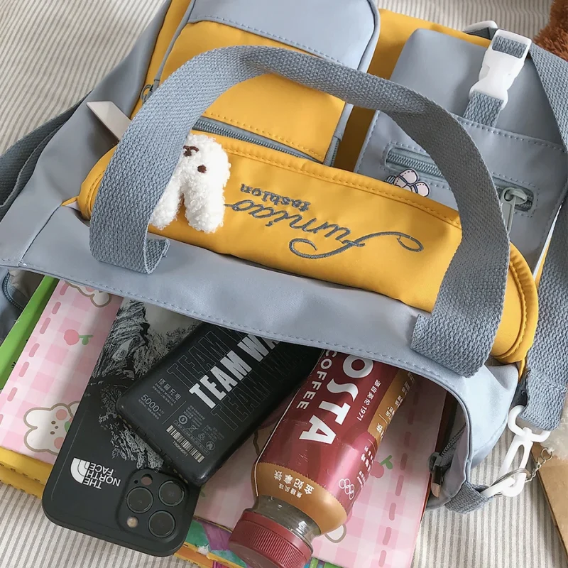 High Capacity Crossbody Kawaii Nylon Pouch Bag - Image 6