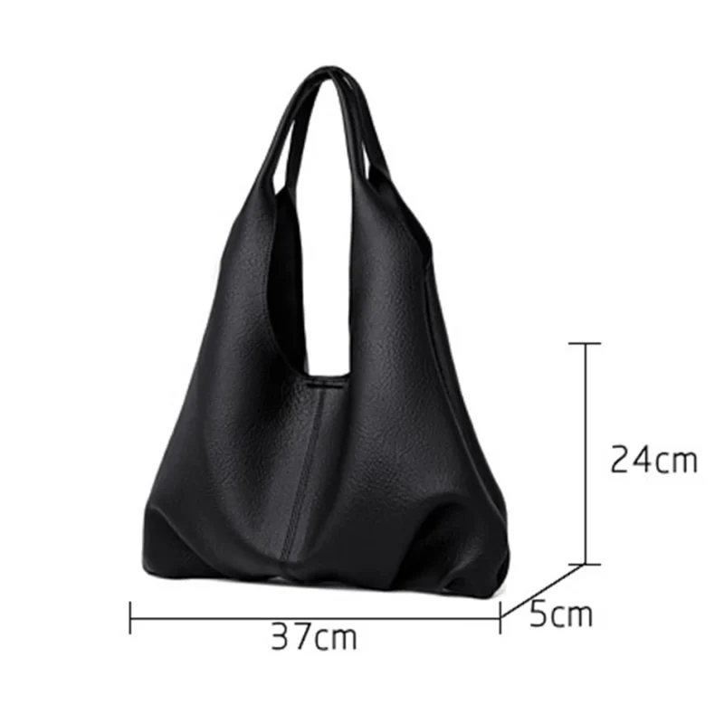 Luxury Designer Large Capacity Solid Color Casual Shopping Totes - Image 4