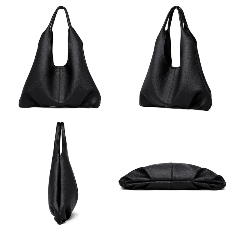 Luxury Designer Large Capacity Solid Color Casual Shopping Totes - Image 5
