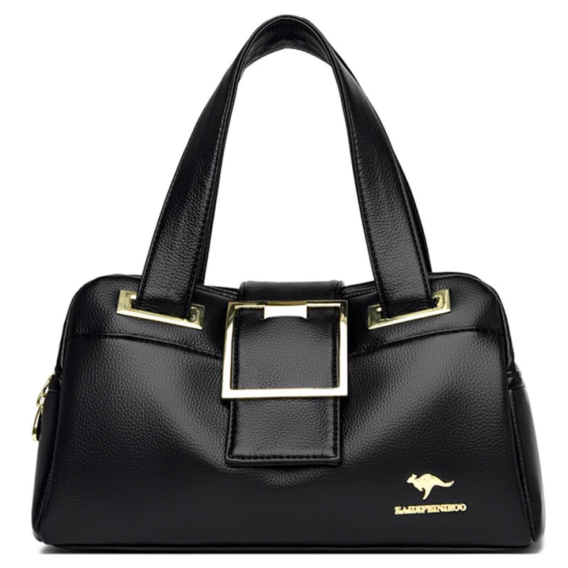 Women Multi-layers  Luxury Designer Large Capacity Leather Handbags - Image 3
