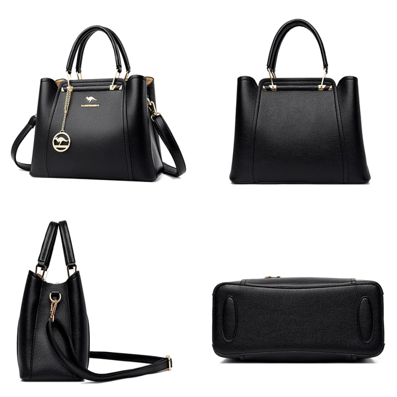 Top-Handle High Quality Luxury Designer Genuine Vintage Bag - Image 4