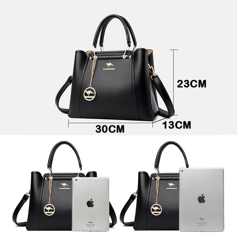 Top-Handle High Quality Luxury Designer Genuine Vintage Bag - Image 5