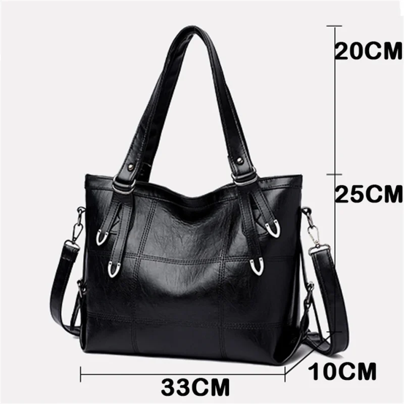 Women Vintage Large Capacity Luxury Designer Shoulder Messenger Bag - Image 5