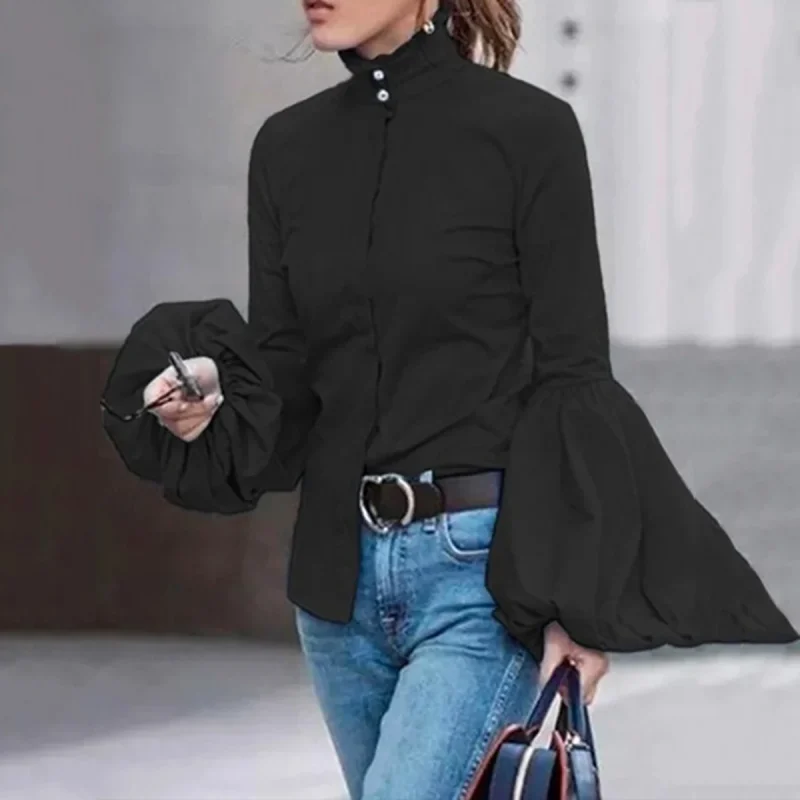 Korean Fashion Puff Sleeves Blouse - Image 5