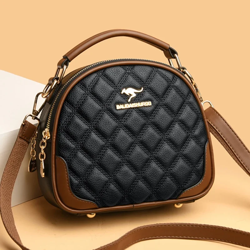 High Quality luxury designer PU Leather Small Crossbody bag - Image 2