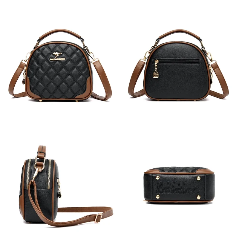 High Quality luxury designer PU Leather Small Crossbody bag - Image 5