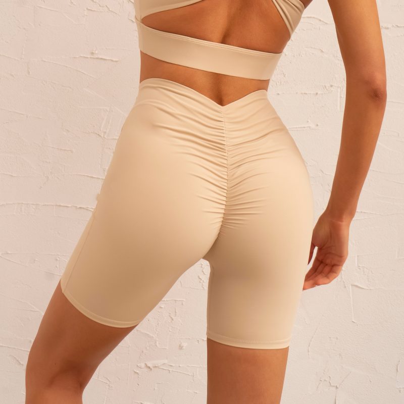 Three-Piece High-Strength Sports Suit: Sports Underwear with Pleated Fitness Pants for Women - Image 10