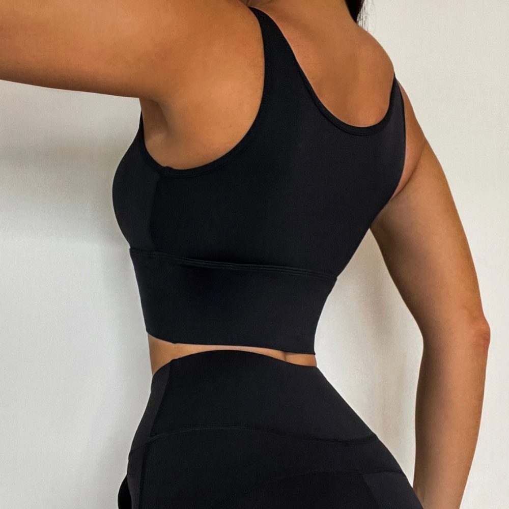 Tight Push-Up Pleated Yoga Vest - Image 6
