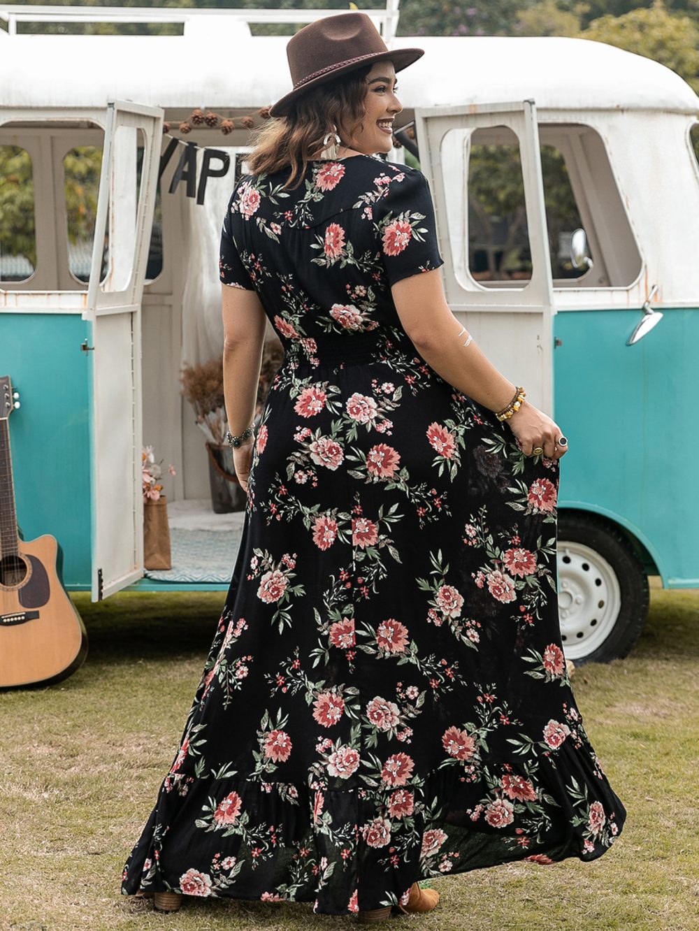 Bohemian Loose Printed Dress for Plus Size - Image 3
