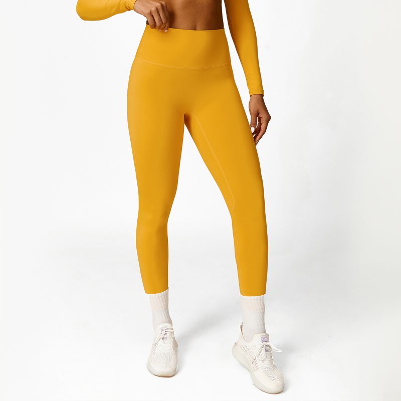 Long Sleeve High Waist Hip Raise Pants - Image 3