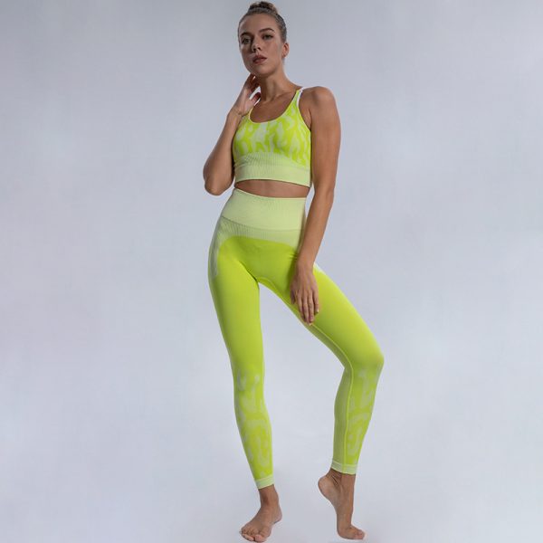 Seamless Jacquard Yoga Set