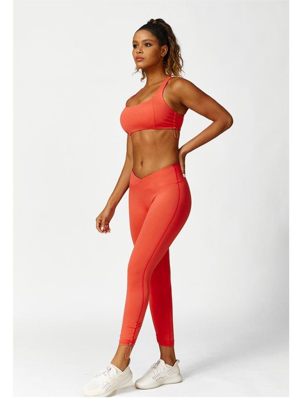 Breathable Solid Color Yoga Set - Image 3