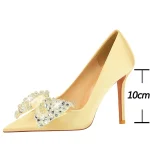 Bow Knot Rhinestone Luxury Banquet Shoes - Image 3