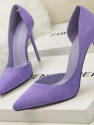 Eco Suede Pumps Sexy High Heels