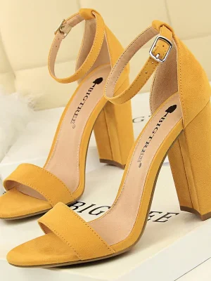 Buckle Pumps Comfort High Heels