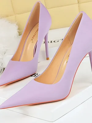 Pointed Silks Satins Heels