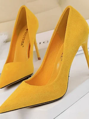 Suede Office Stiletto High Heels