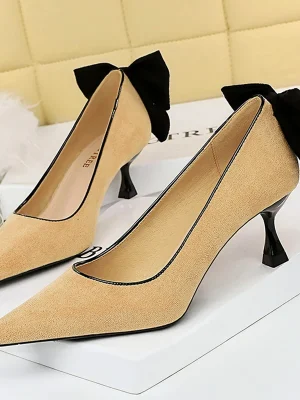 Bowknot Kitten Heels Pumps