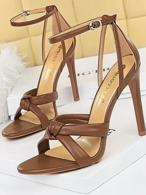 Pu Leather Pumps Stilettos Heels