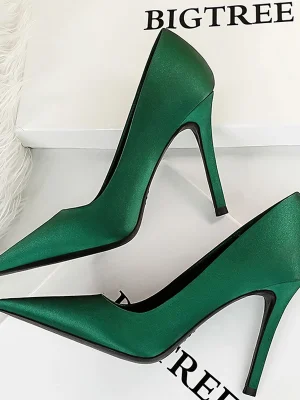 Eco Silk Stiletto High Heels