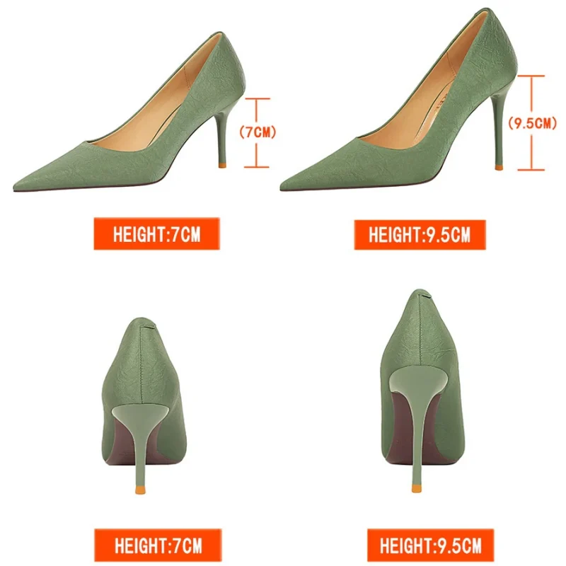 Eco Silks Satins Pointed Ladies Heels - Image 3