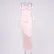 Satin Sling Layer Lining Elastic Cowl Neck Bodycon Dress