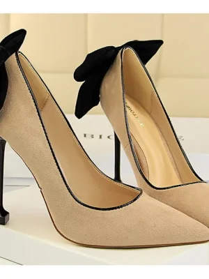 Eco Bowknot Stiletto High Heels