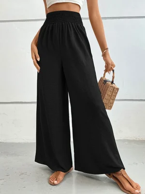 Black Wide Leg Trouser