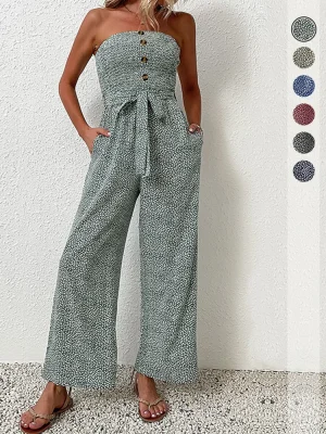 Strapless Tied Elegant Comfortable Jumpsuit