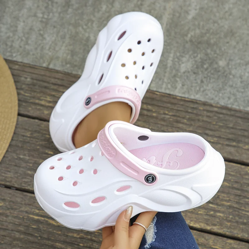 Mix Color Chunky Bottom Beach Sandals - Image 2