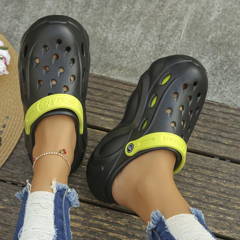Mix Color Chunky Bottom Beach Sandals - Image 5