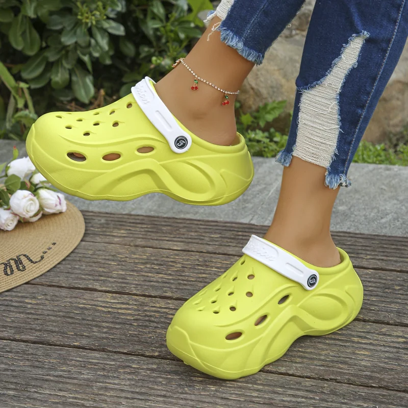 Mix Color Chunky Bottom Beach Sandals - Image 6