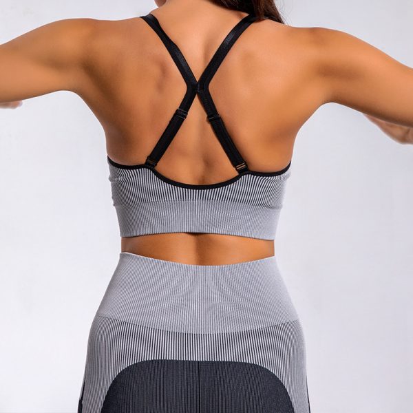 Seamless Jacquard Yoga Set - Image 5