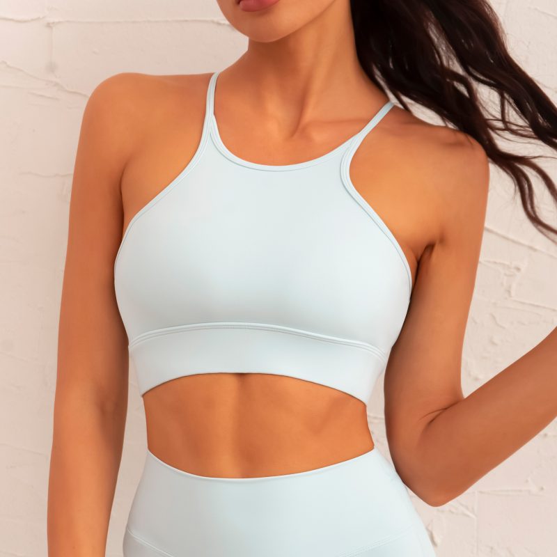 Three-Piece High-Strength Sports Suit: Sports Underwear with Pleated Fitness Pants for Women - Image 4