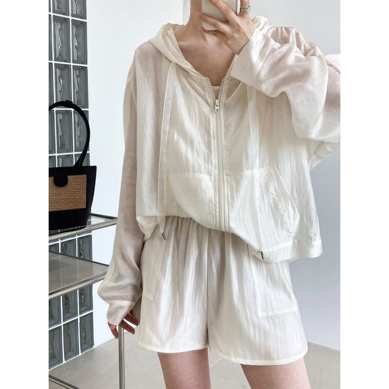 Hooded Tencel Sun Protection Clothing