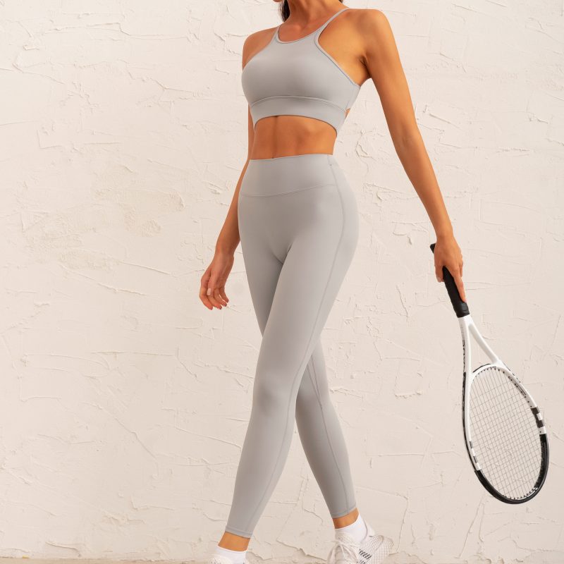 Yoga Wear Fitness Suit: Hollow Out Cutout Sports Underwear with Fitness Pants for Running, Pilates, and Training - Image 2